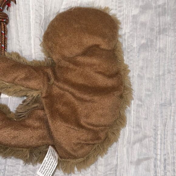 🏆HP🏆 PetShoppe Sloth Squeaker Mat Dog Toy White Brown Black White Ivory - Picture 7 of 13